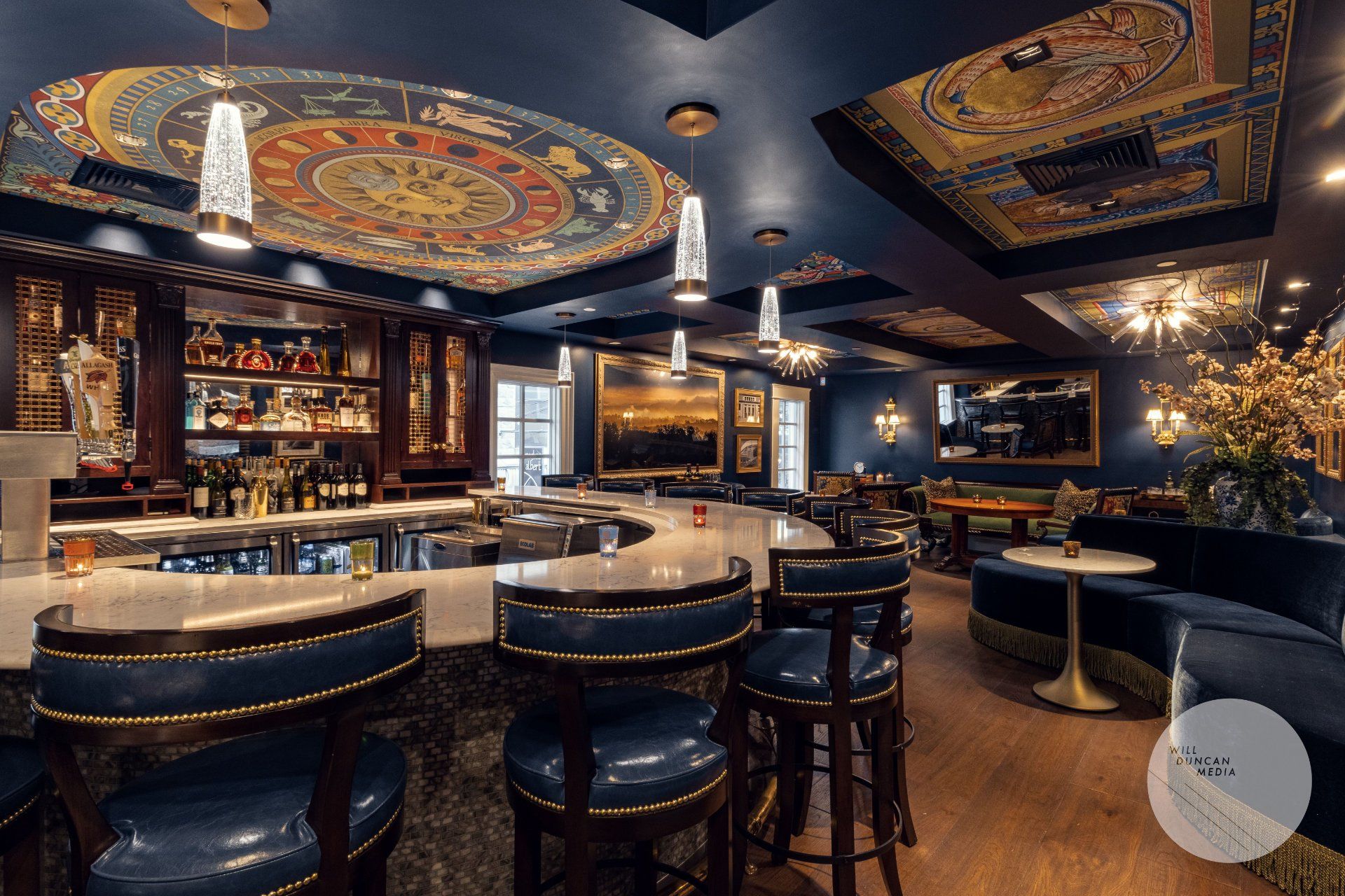 Luxury commercial restaurant decor speakeasy
