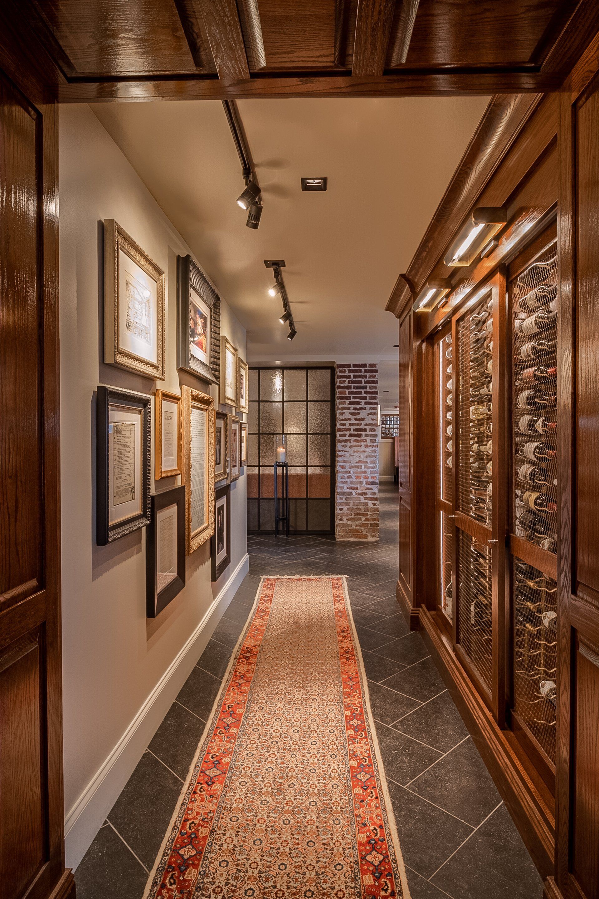 Rich textiles and lighting interior design State College