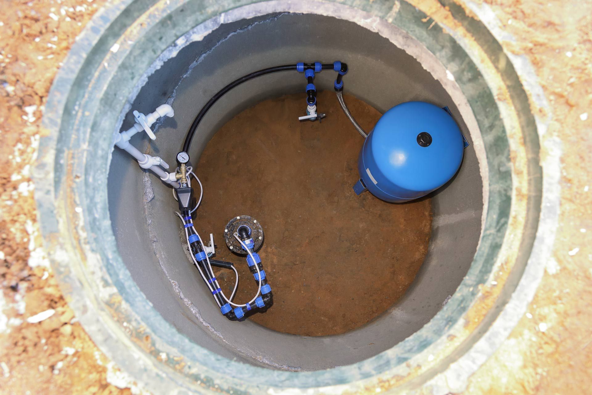 Water pump inside the well