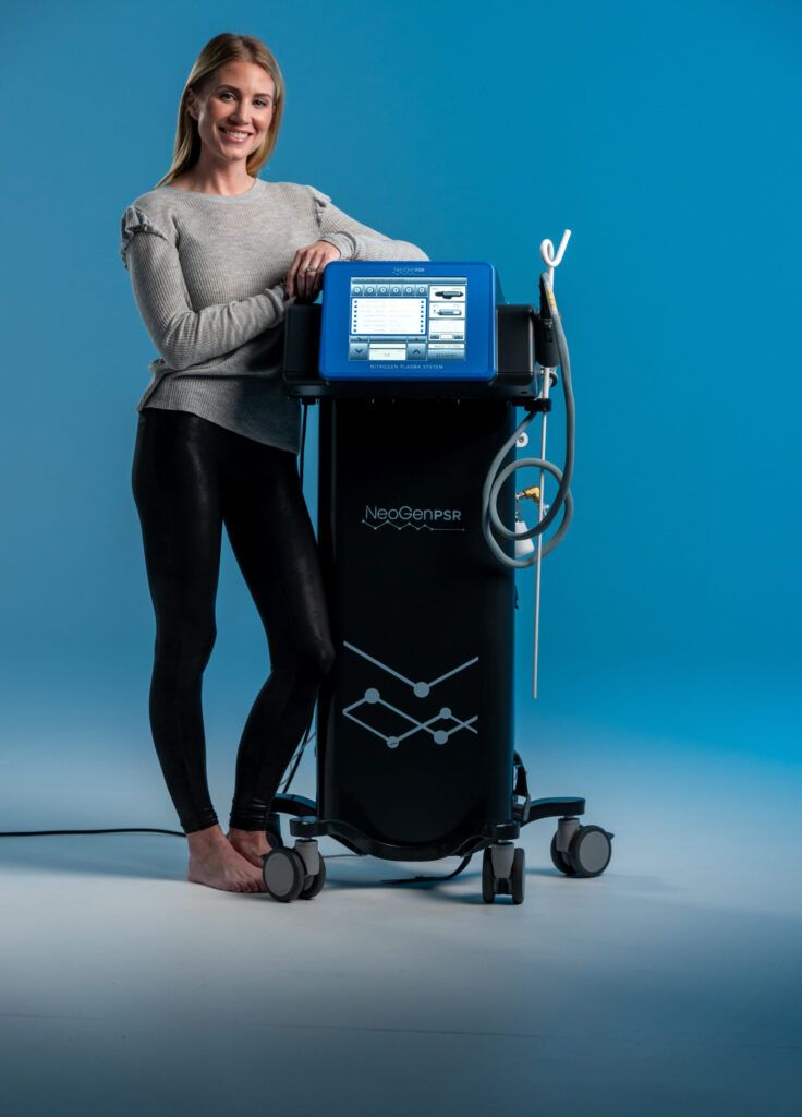 The NeoGen PSR nitrogen plasma system used for plasma skin regeneration treatments