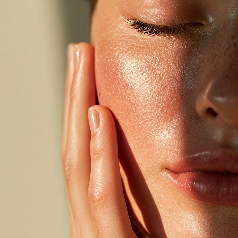 Healthy glowing skin after a corrective facial at Good Skin Aesthetics in Loomis, California