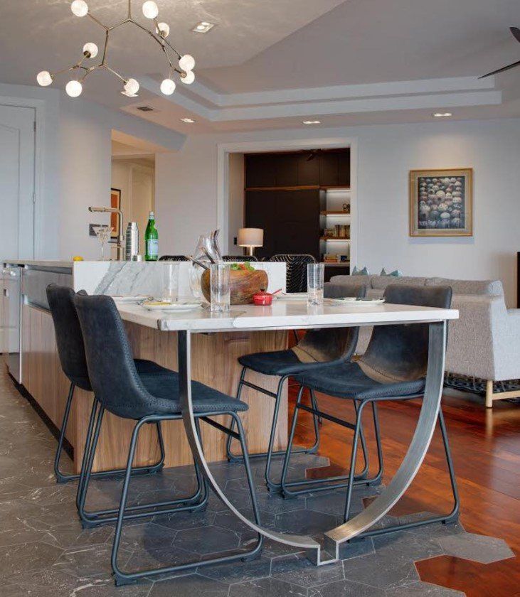 Customized Table with Curved Iron Legs — Savannah, GA — L & H Welding