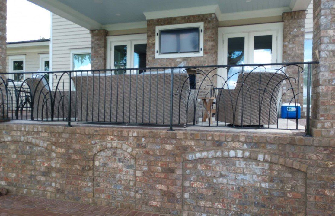 Black Thin Iron Fences — Savannah, GA — L & H Welding Black Thin Iron Fences — Savannah, GA — L & H Welding
