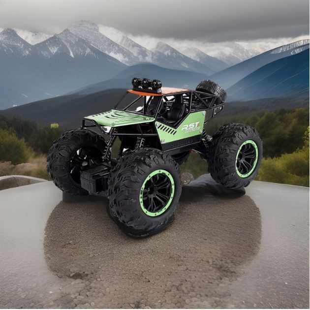 Green Color- Remote Control Car Toy Crawler 4x4 RC Auto Best Climbing Off Road