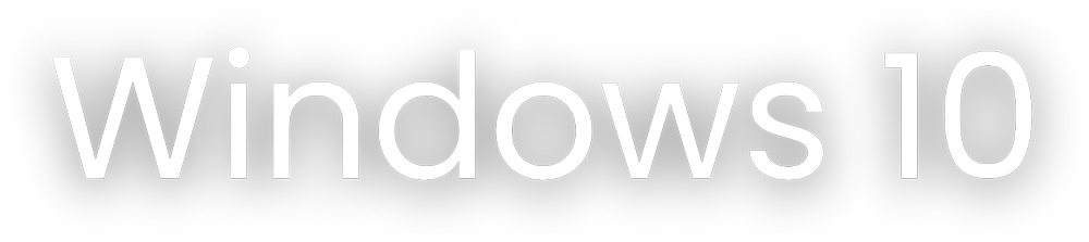 The word windows is written in white on a white background