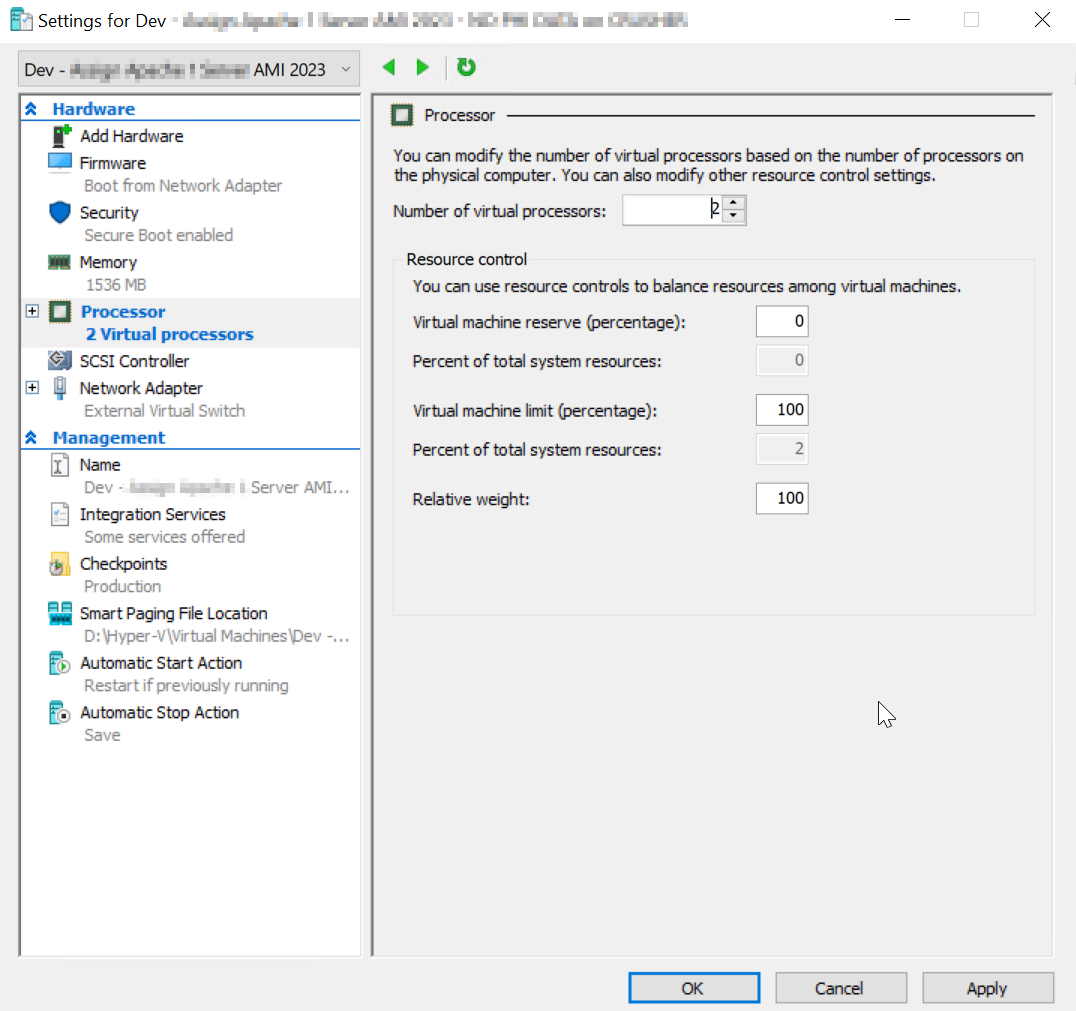 A screenshot of a computer screen showing a settings window