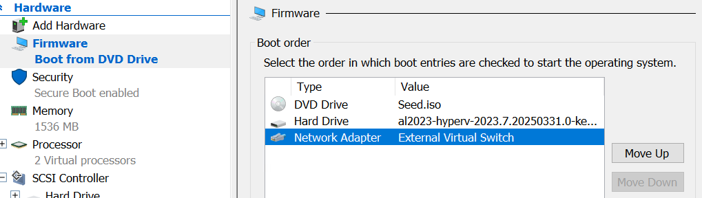 A screenshot of a computer screen showing a list of devices