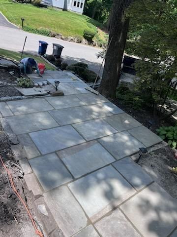 Patio In The Backyard Of A House — Hudson Valley — G & R Masonry