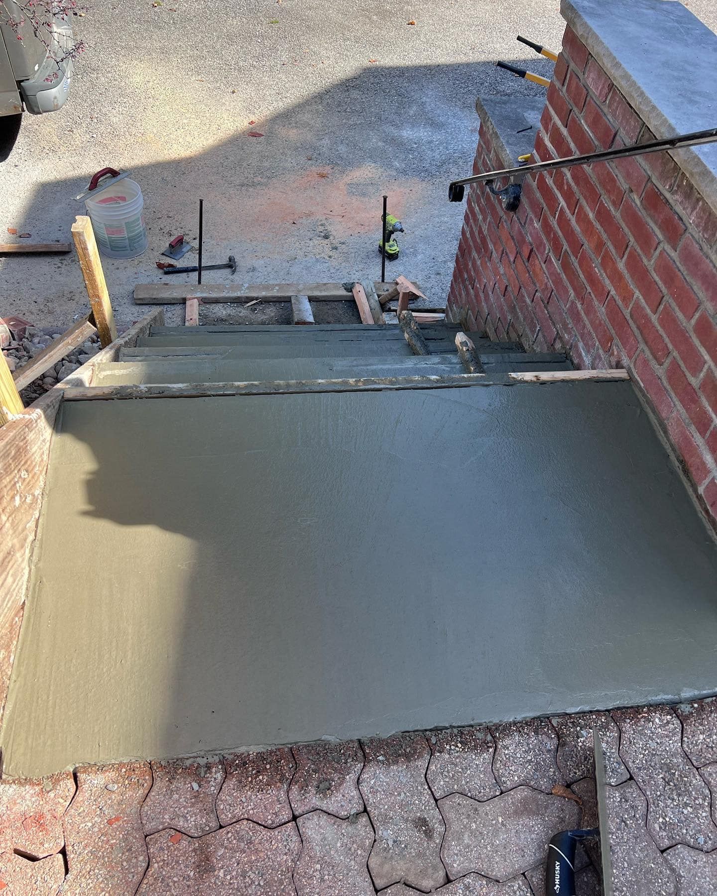 Concrete Stairs Under Construction — Hudson Valley — G & R Masonry — Hudson Valley — G & R Masonry
