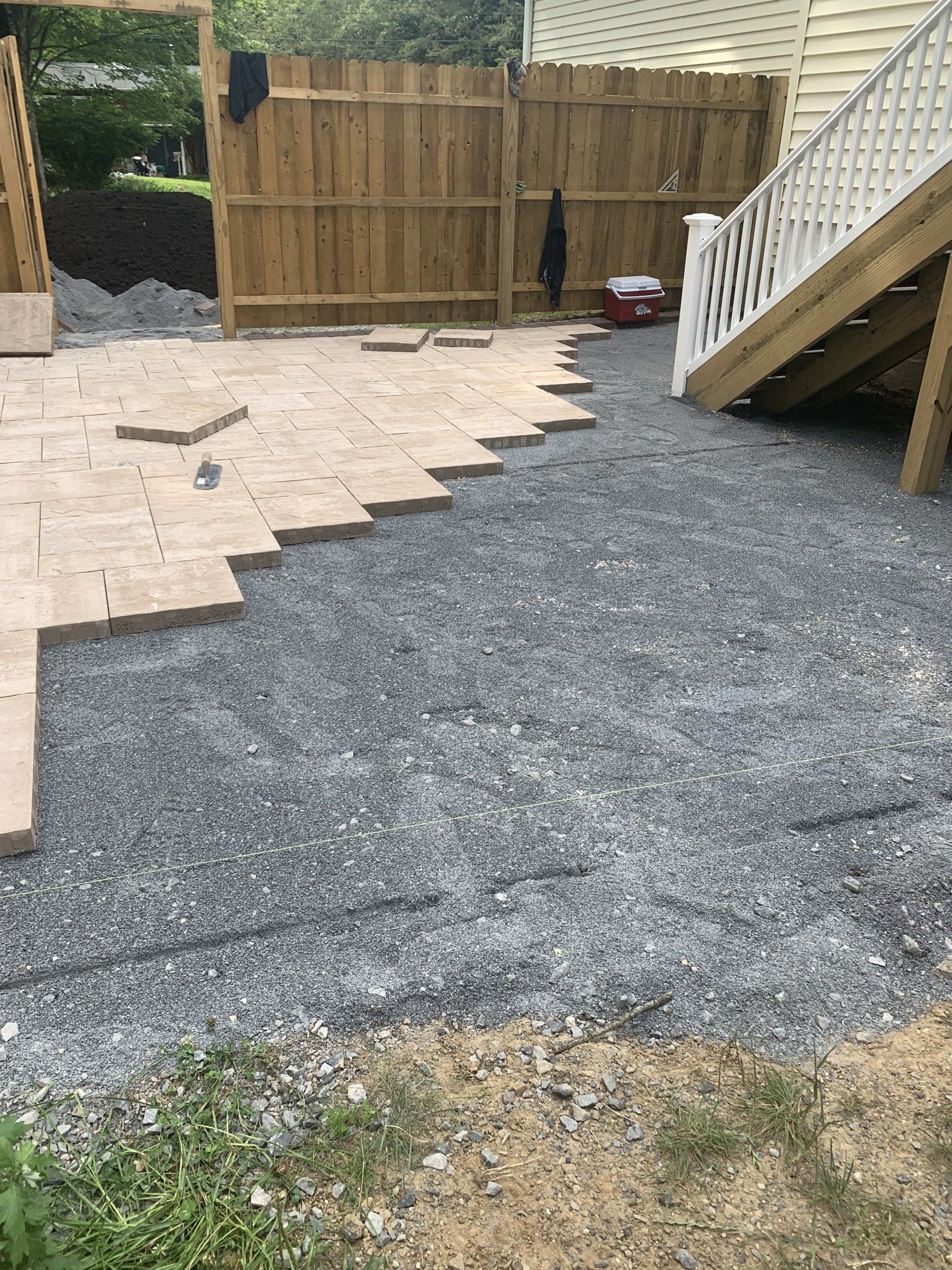 Under Construction Of Installing Patios — Hudson Valley — G & R Masonry
