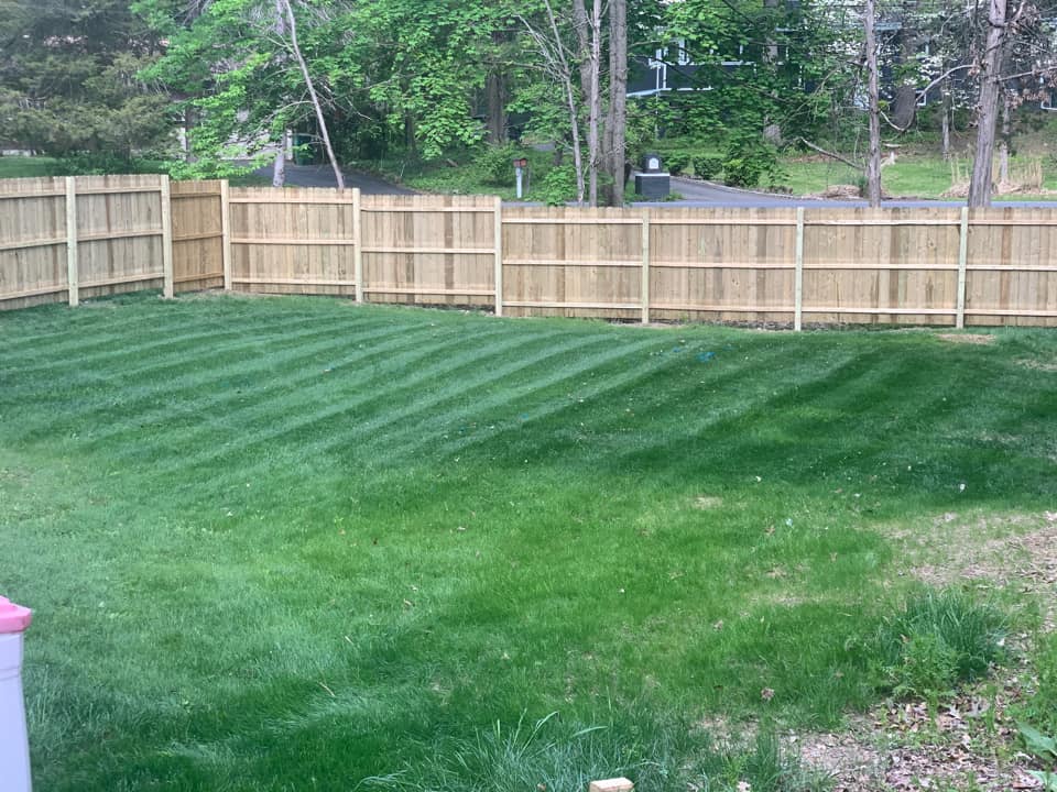Backyard Fence — Hudson Valley — G & R Masonry