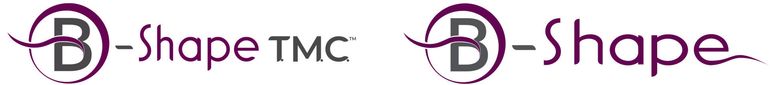 Logos for B-Shape products. The
