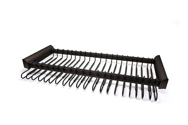 Matte Black Color Option For Pants Organizer