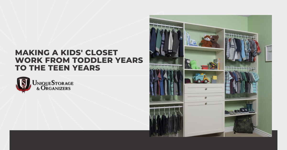 Making a Kids' Closet Work from Toddler Years to the Teen Years
