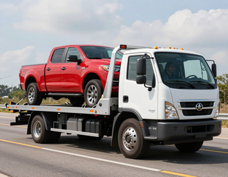 Truck towing service