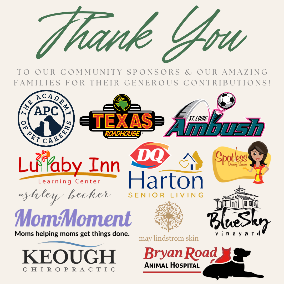 Thank-you poster with sponsor logos and a Texas theme, including APC, Ambush, DQ, and others
