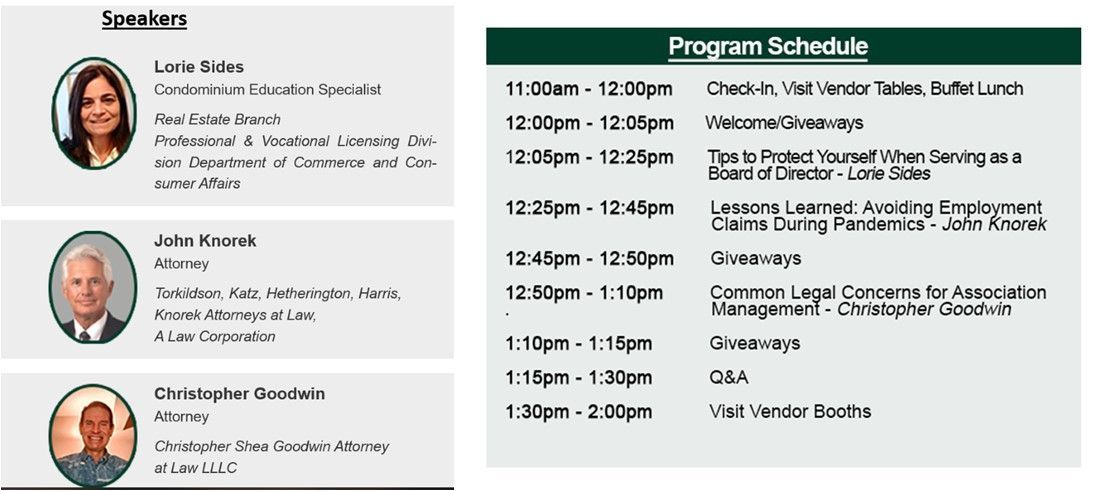 2019 BOD Seminar Presentation Handout – Honolulu, HI – Hawaiian Properties