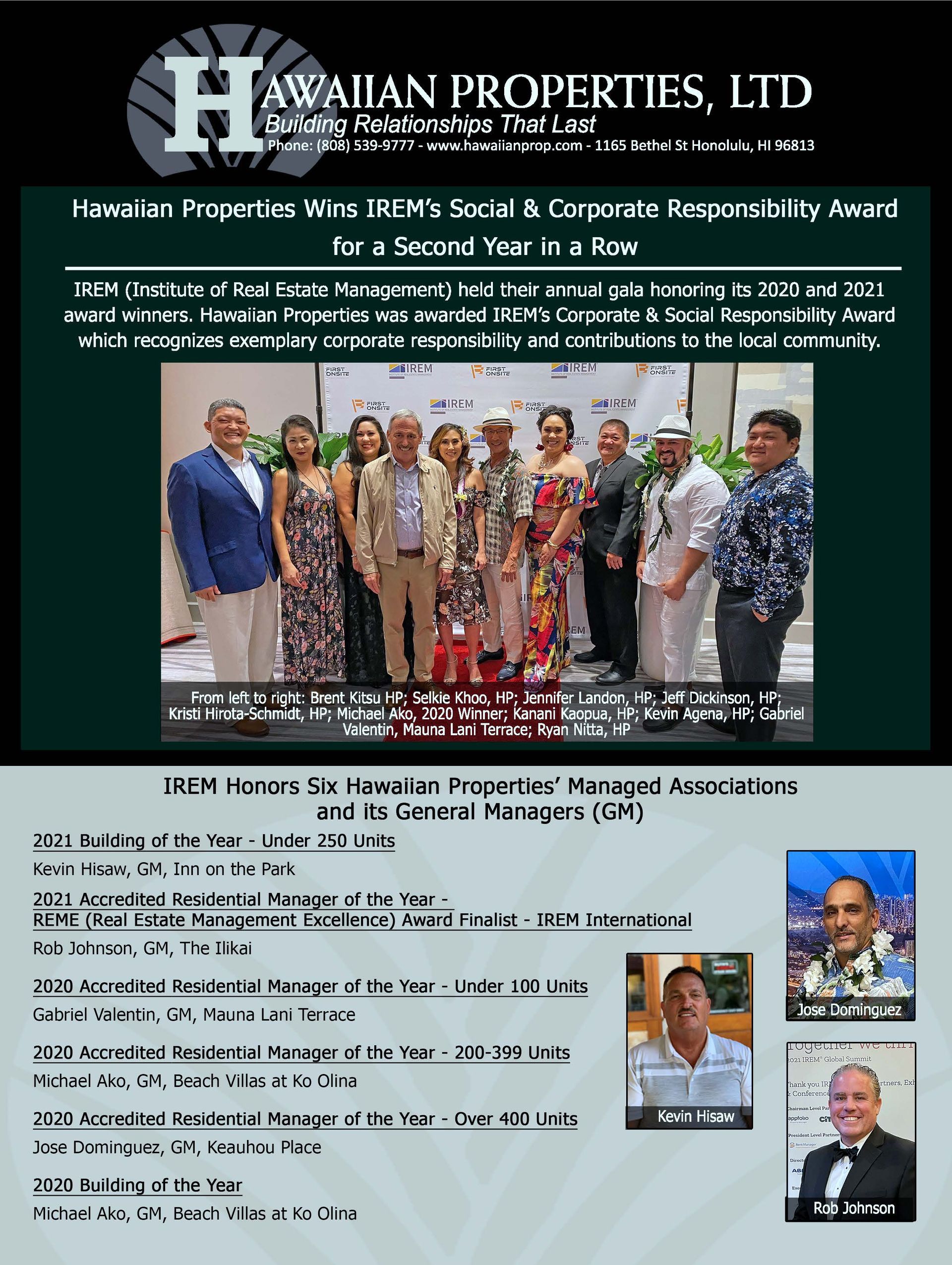 July 2021 Industry Publication Ads – Honolulu, HI – Hawaiian Properties