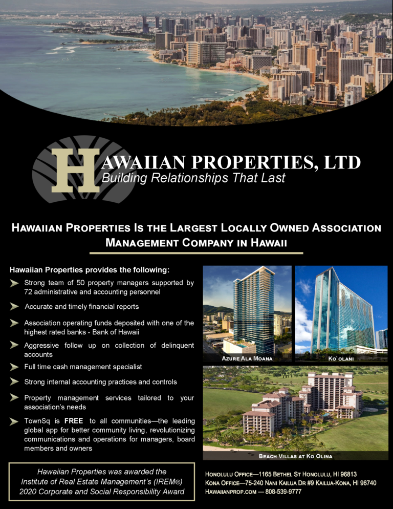 July 2021 Industry Publication Ads – Honolulu, HI – Hawaiian Properties