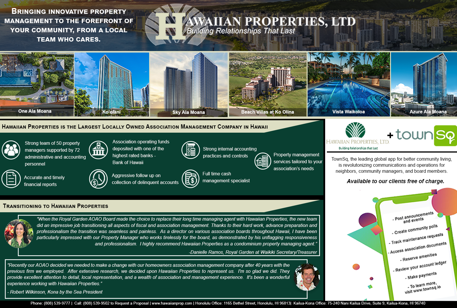 July 2021 Industry Publication Ads – Honolulu, HI – Hawaiian Properties