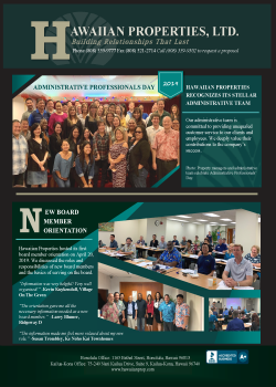 June 2019 Industry Publication Ads – Honolulu, HI – Hawaiian Properties
