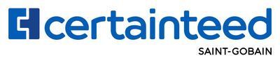 CertainTeed Saint-Gobain logo in blue and gray text on white background