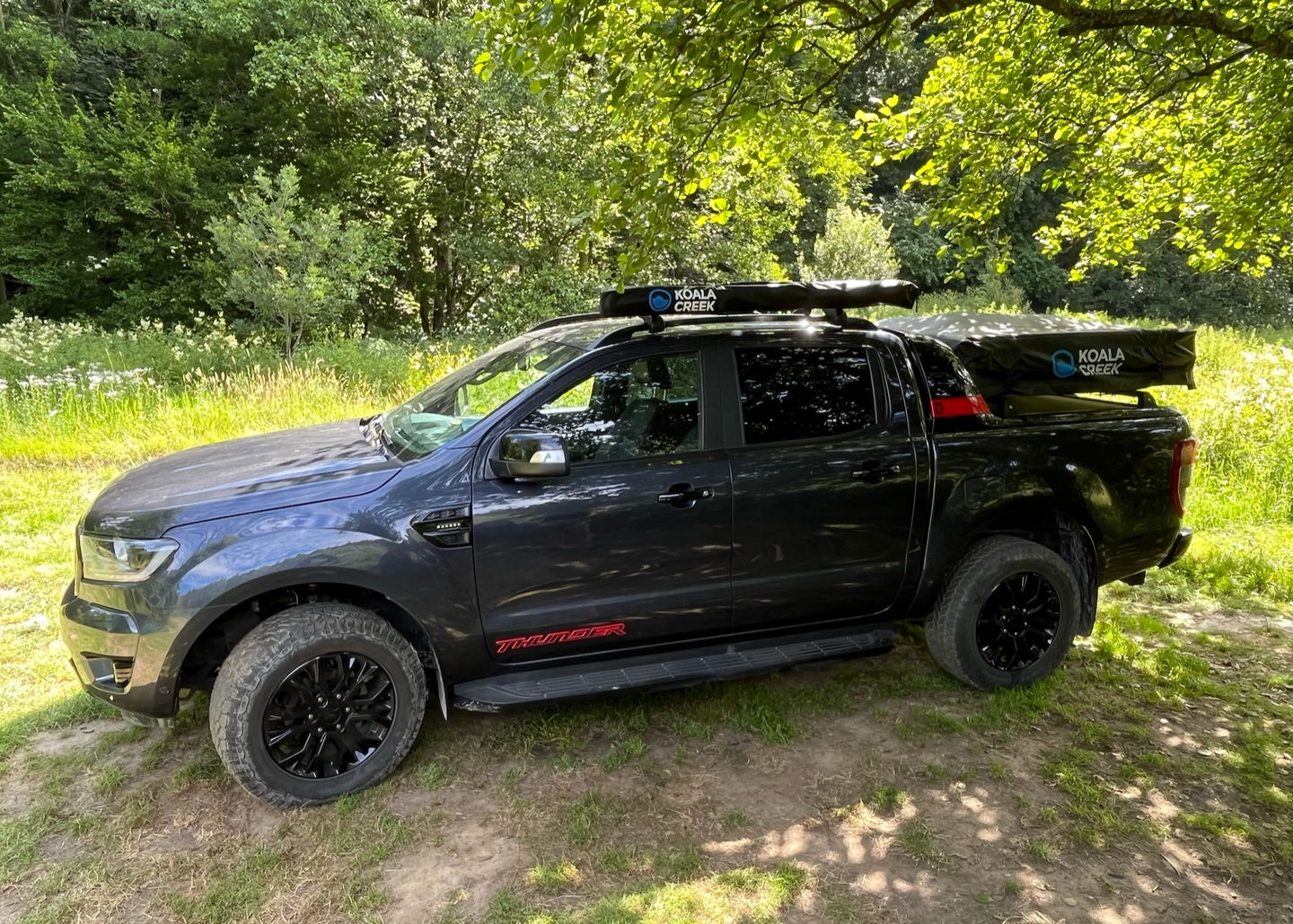 Ford Ranger uitgerust met Koala Creek daktent