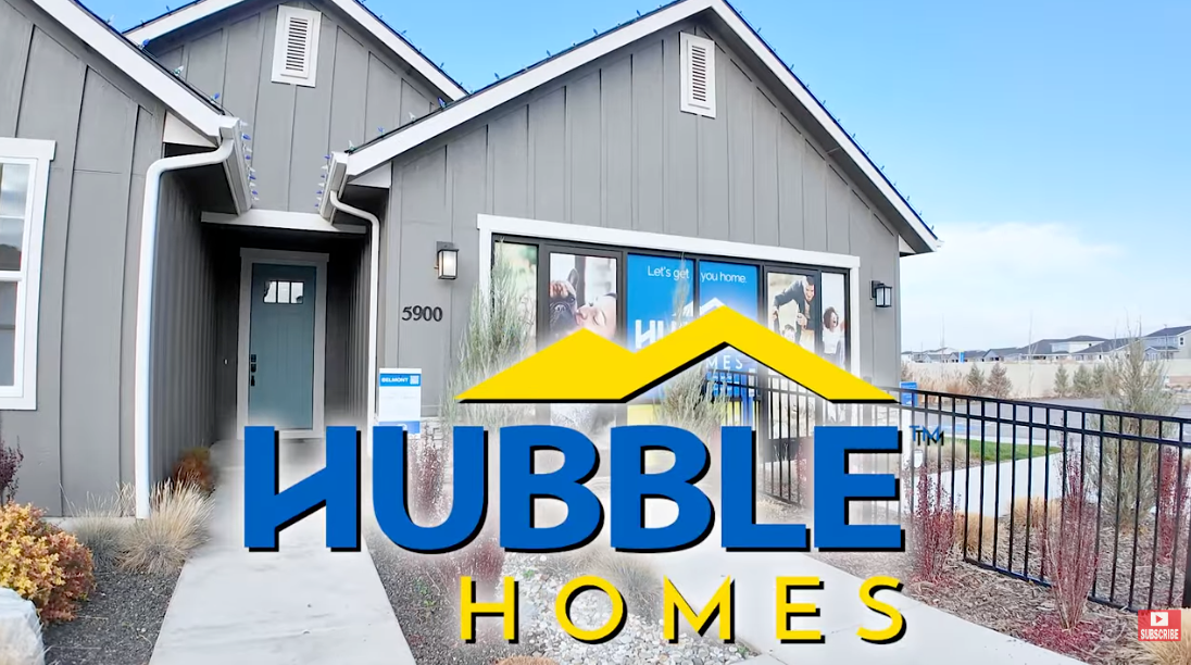 Photo of a home with text 'Hubble Homes’