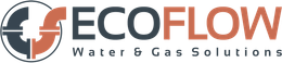 ECOFLOW Water & Gas Solutions logo with orange and gray stylized icon