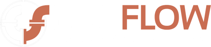 Ecoflow Services — Home Orange “FLOW” logo on a white background, with a stylized “f” icon on the left