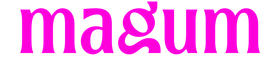 Logo Magum está escrita en rosa sobre un fondo blanco. | Magum  | Agencia de Marketing y Publicidad