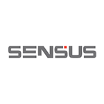 The logo for sensus is on a white background.
