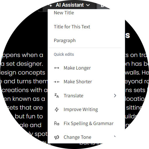 A screenshot of an ai assistant app on a phone