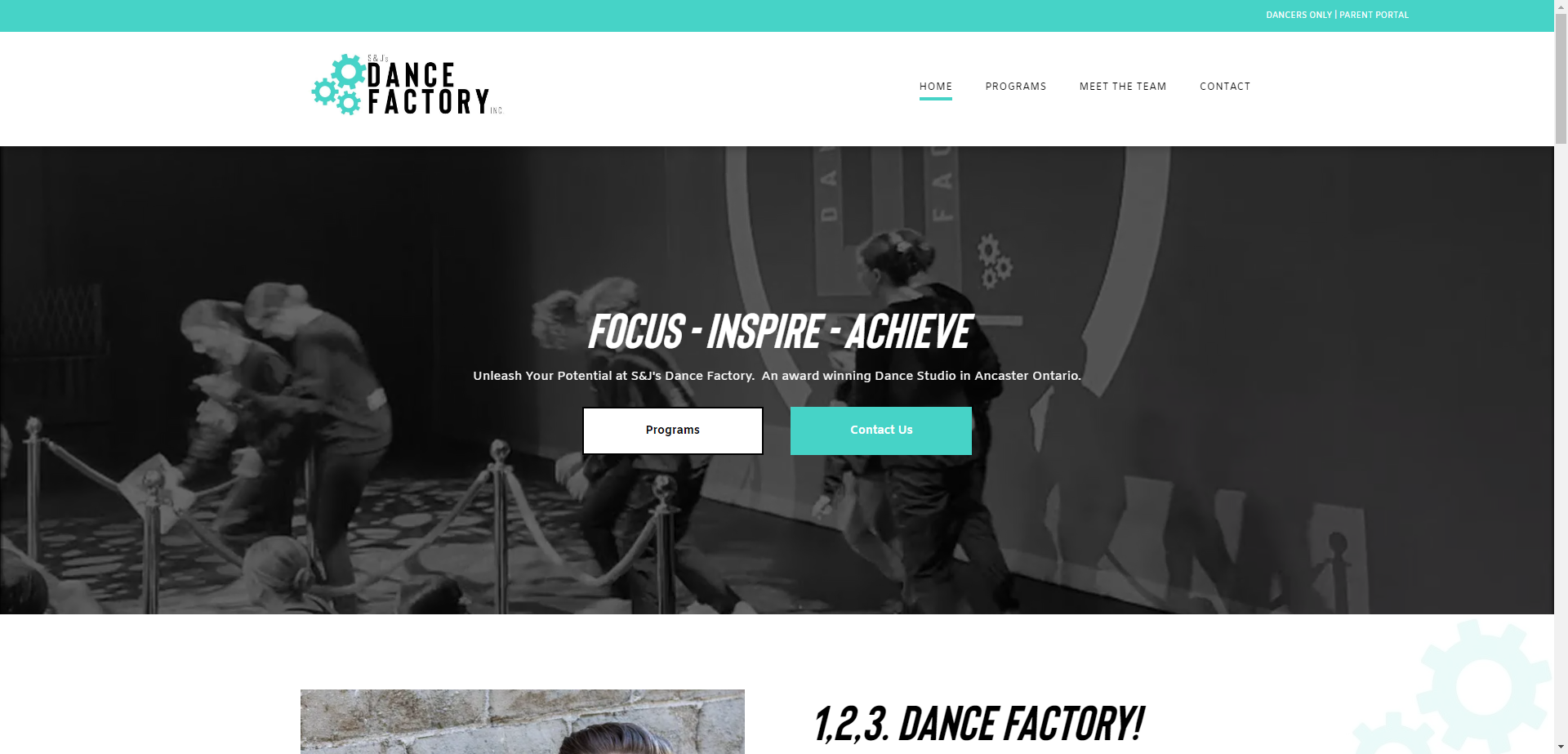 A screenshot of the homepage of a website.
