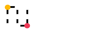A white background with a yellow circle and a red circle.