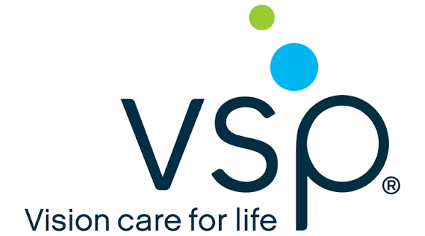 VSP logo with teal letters, green and blue dots, and the tagline “Vision care for life”
