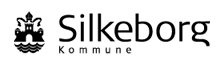 A black and white logo for silkeborg kommune