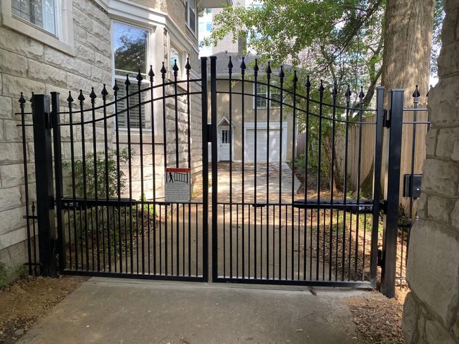Automatic Iron Gate Iron gate with Double Automatic Gate opener