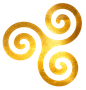 goldene Triskele