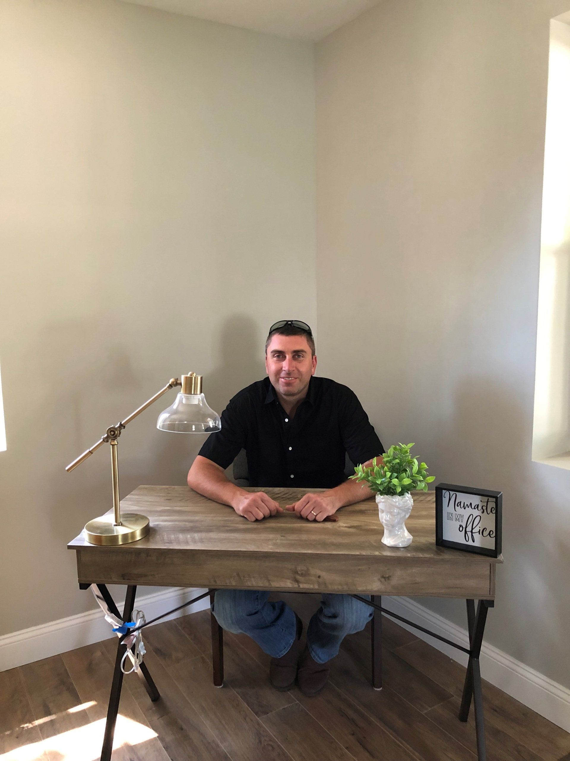 Man Sitting In His Office — Chicopee, MA — Nova Home Improvements