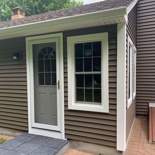 Gray Door and Windows — Chicopee, MA — Nova Home Improvements