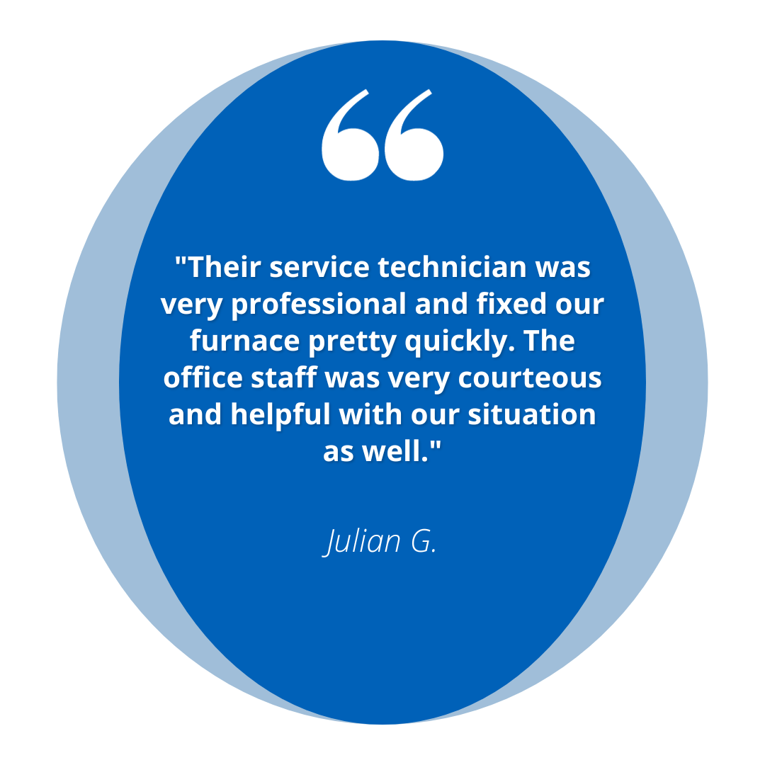 A satisfied customer review for furnace repair in Yakima, WA by Paul's Air FX