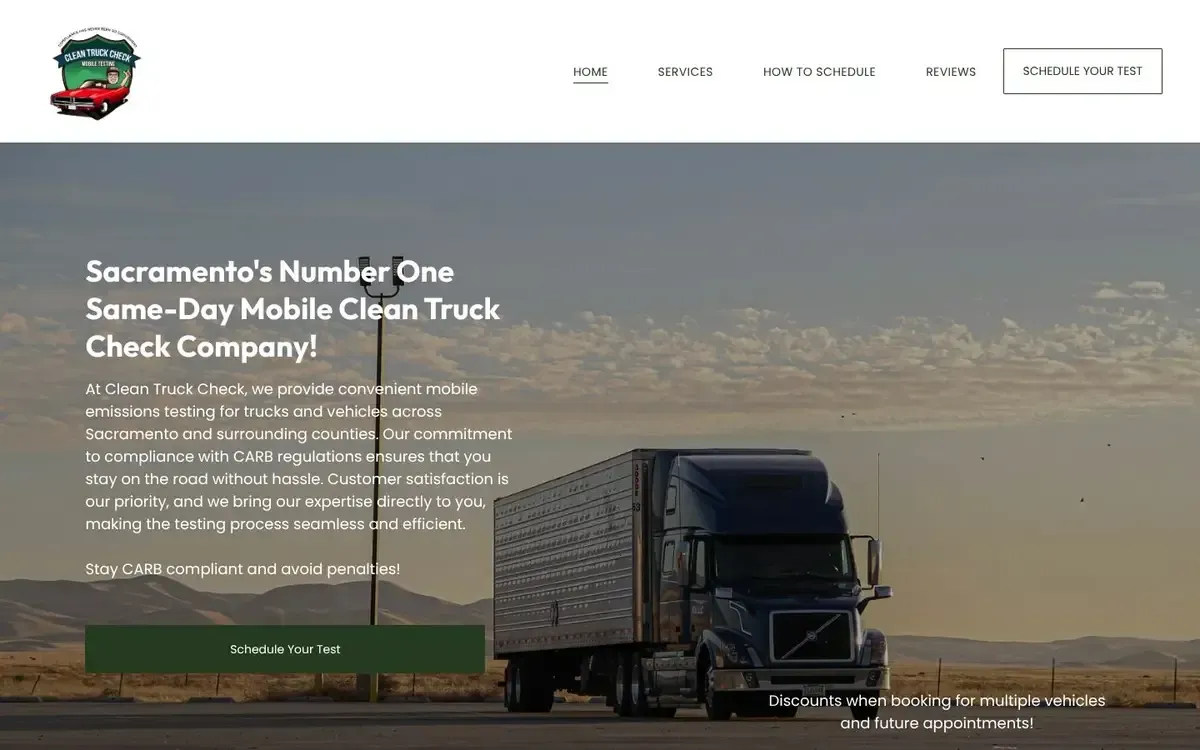 Clean Truck Check website