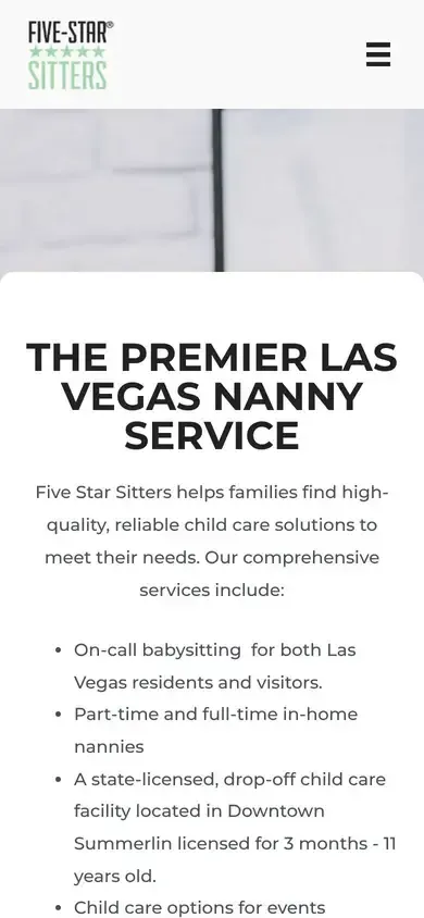 Five Star Sitters on a phone