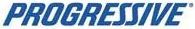The word progressive is written in blue on a white background