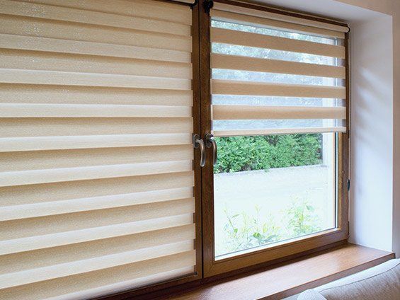 Light Brown Colored Window Blind — San Diego, CA — Blind Speed-Sparkle Blinds Light Brown Colored Window Blind — San Diego, CA — Blind Speed-Sparkle Blinds