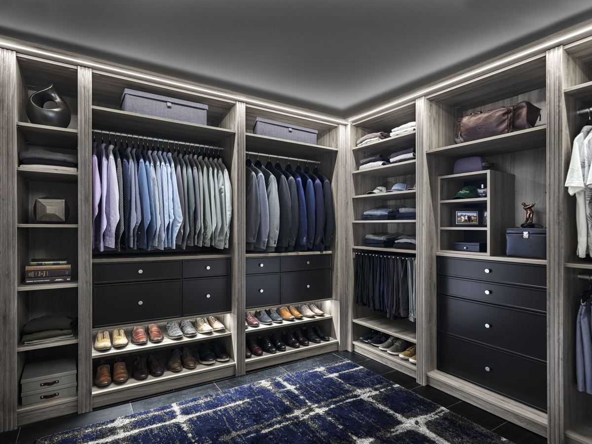 Drift Raven Walk in Closet Systems