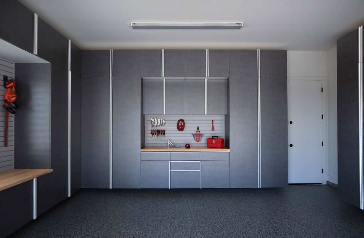 Custom Garage Cabinet System Installation