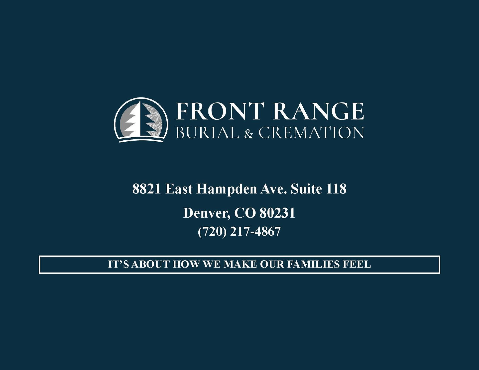 Front Range Burial & Cremation — 8821 E. Hampden Avenue Suite 118, Denver, CO 80231