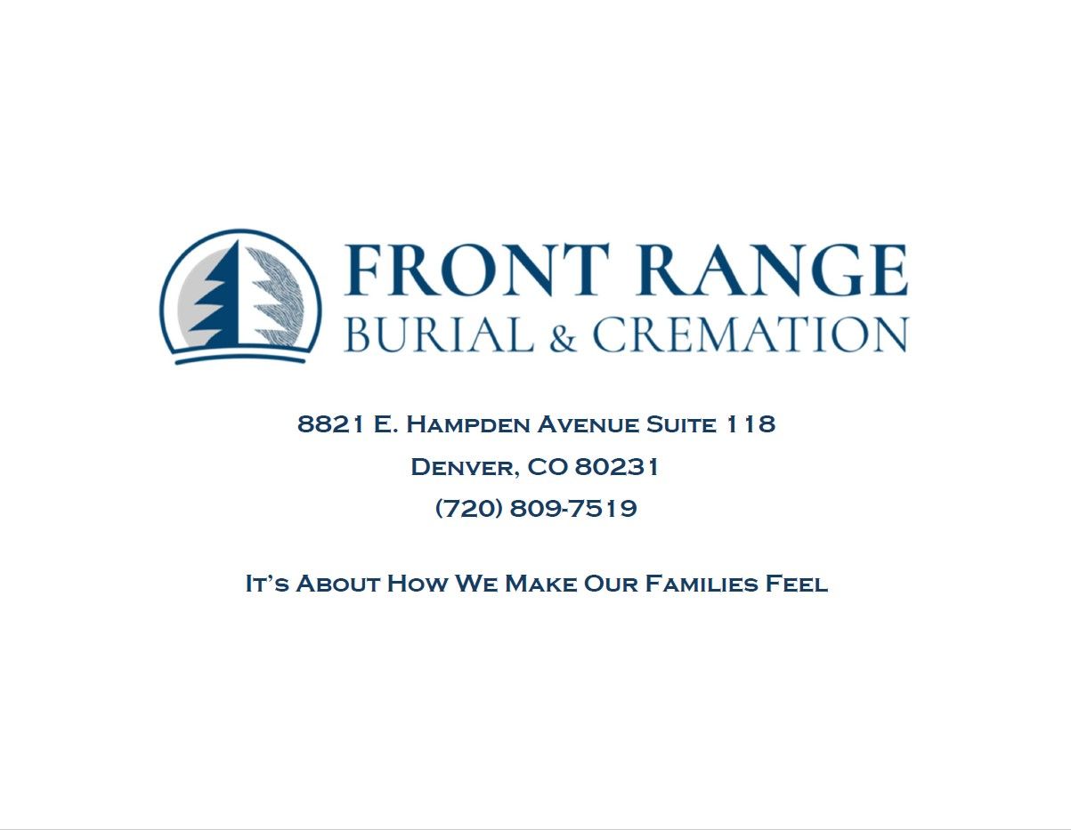 Front Range Burial & Cremation — 8821 E. Hampden Avenue Suite 118, Denver, CO 80231 — (720) 809-7519
